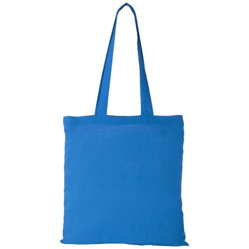 Obrázky: Sv. modrá nákupní taška ze silné bavlny, 180g/m2, Obrázek 2
