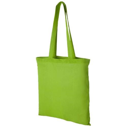 Obrázky: Limetková nákupní taška ze silné bavlny, 180g/m2, Obrázek 1