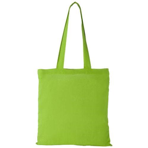 Obrázky: Limetková nákupní taška ze silné bavlny, 180g/m2, Obrázek 2