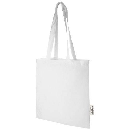 Obrázky: Bílá taška z GRS recyklované bavlny 140 g/m2