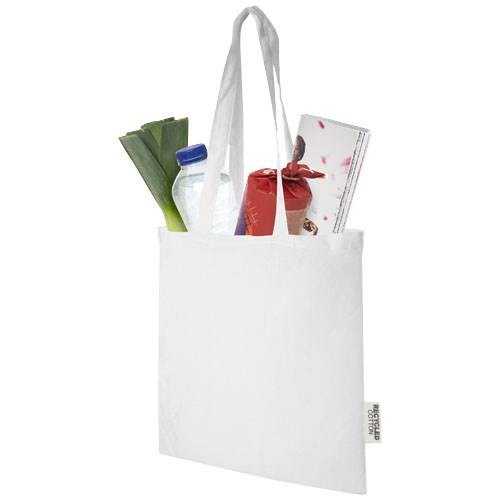 Obrázky: Bílá taška z GRS recyklované bavlny 140 g/m2, Obrázek 3