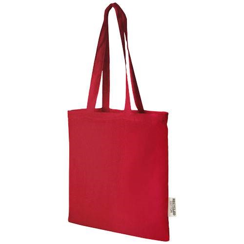 Obrázky: Červená taška z GRS recyklované bavlny 140 g/m2, Obrázek 1
