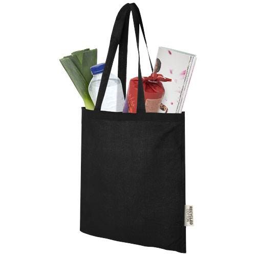 Obrázky: Černá taška z GRS recyklované bavlny 140 g/m2, Obrázek 3