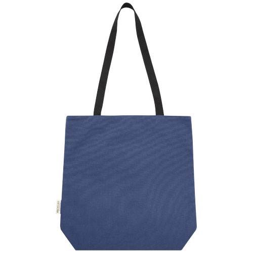 Obrázky: Modrá všestranná nákupní taška z recykl. plátna, Obrázek 2