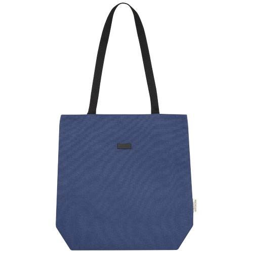Obrázky: Modrá všestranná nákupní taška z recykl. plátna, Obrázek 6