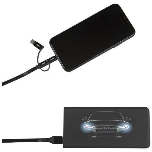 Obrázky: Černá svítící  powerbanka SCX 5000 mAh, Obrázek 6