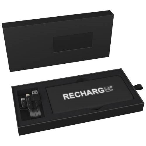 Obrázky: Černá svítící  powerbanka SCX 5000 mAh, Obrázek 7