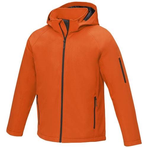 Obrázky: Pán. oranžová zateplená softshell. bunda Notus L