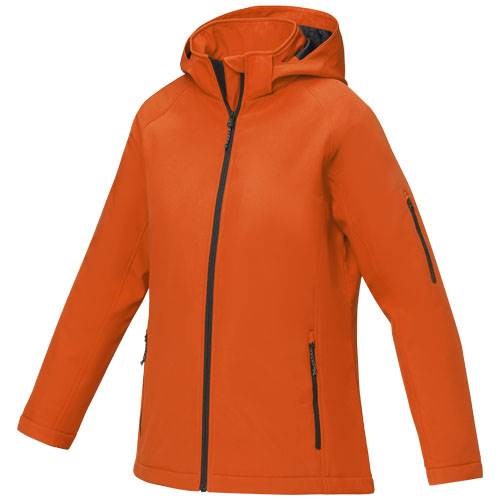 Obrázky: Dám. oranžová zateplená softshellová bunda Notus XL, Obrázek 1