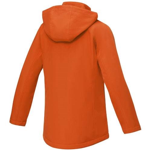 Obrázky: Dám. oranžová zateplená softshellová bunda Notus XS, Obrázek 3