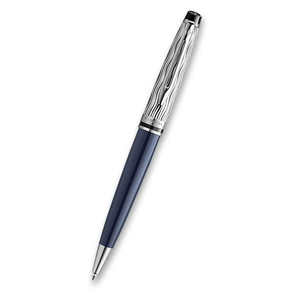 Obrázky: KP WATERMAN Expert DLX Blue CT + kožené pouzdro, Obrázek 2