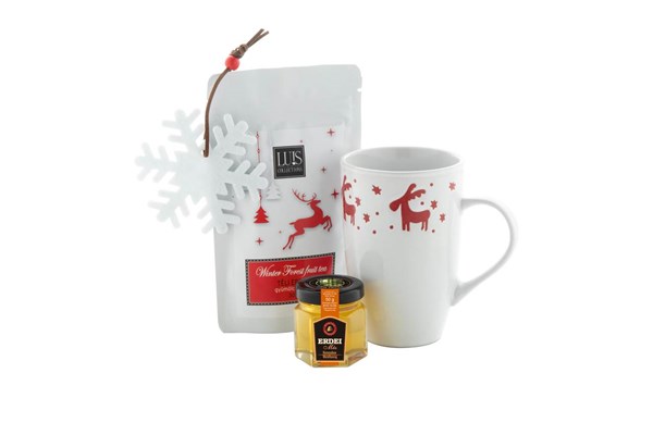 Obrázky: Vánoční dárková sada-čaj,hrnek,lesní med,ozdoba, Obrázek 2