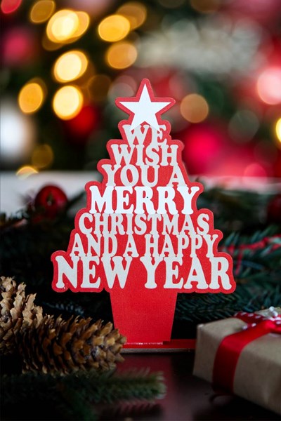Obrázky: Vánoční dekorace na stůl - stromeček červený, Obrázek 4