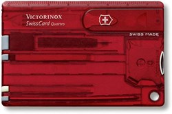 Obrázky: VICTORINOX SwissCard QUATTRO transparentní červená