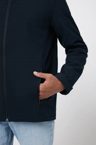Obrázky: Pán. softshell bunda Makalu z recykl. PES, černá L