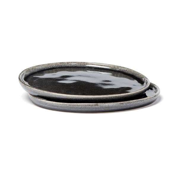 Obrázky: Černý kameninový talíř 26,5 cm, sada 2 ks, Obrázek 6