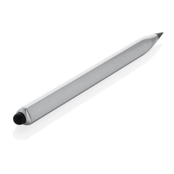 Obrázky: Nekonečná víceúčelová tužka z rec.hliníku, stříbrná, Obrázek 3