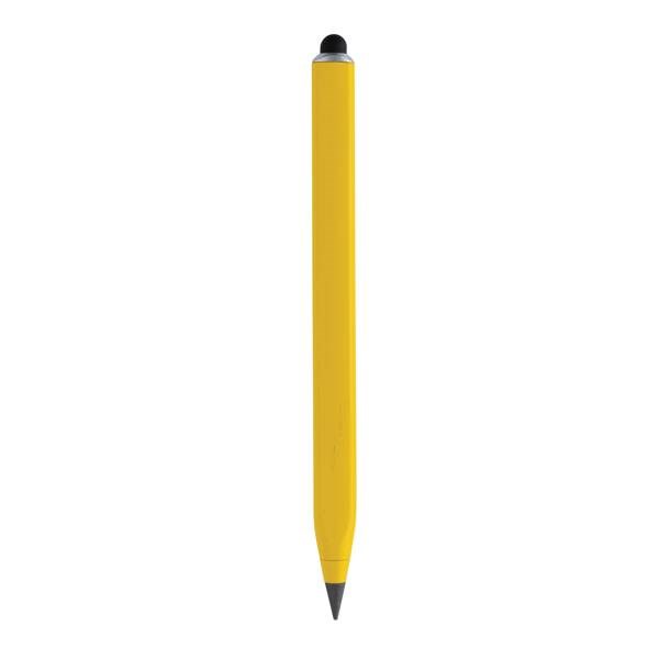 Obrázky: Nekonečná víceúčelová tužka z rec.hliníku, žlutá, Obrázek 5