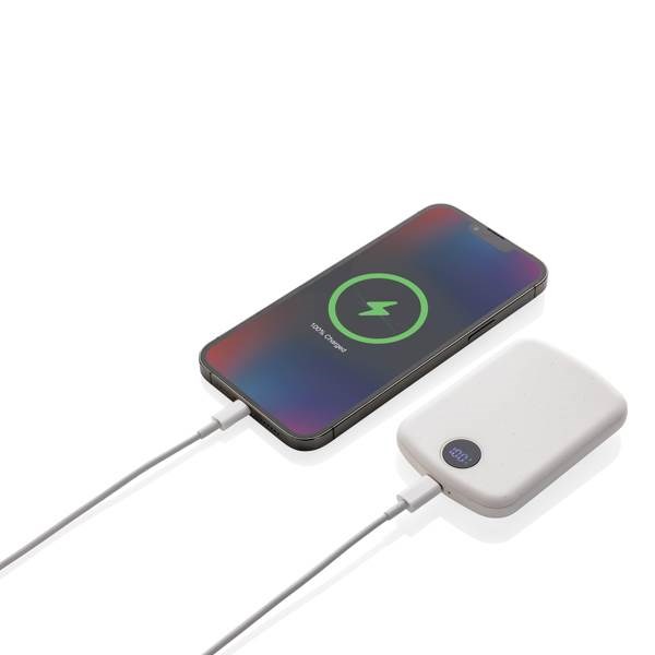 Obrázky: Bílá bezdrátová powerbanka 5000mAh MagBoost, Obrázek 3