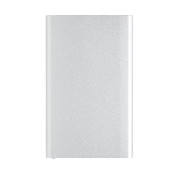 Obrázky: Stříbr. powerbanka 4000mAh z rec.plastu a hliníku, Obrázek 4