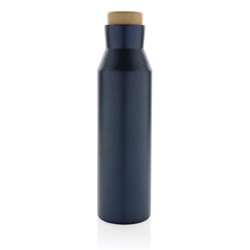 Obrázky: Modrá termo lahev Gaia 600 ml z rec.nerez. oceli