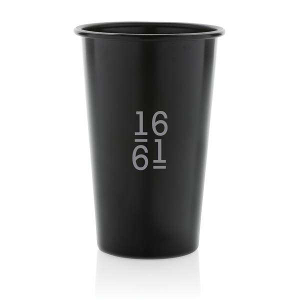 Obrázky: Lehký černý hrnek Alo 450ml z RCS recykl. hliníku, Obrázek 3