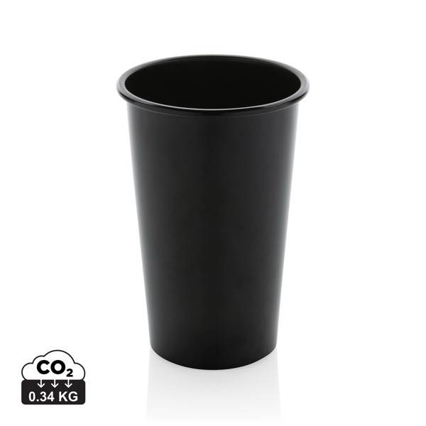 Obrázky: Lehký černý hrnek Alo 450ml z RCS recykl. hliníku, Obrázek 6