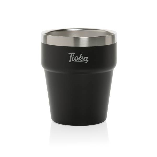Obrázky: Černý nerezový hrnek s dvojitou stěnou Clark 300ml, Obrázek 3