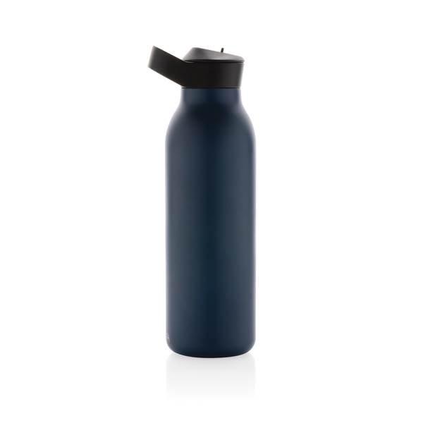 Obrázky: Flip-top lahev Avira Ara 500ml z rec.oceli, modrá, Obrázek 2