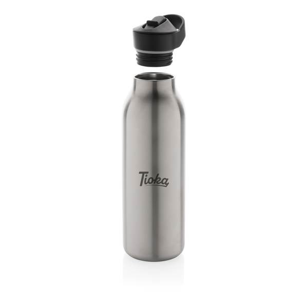Obrázky: Flip-top lahev Avira Ara 500ml z rec.oceli,stříbrná, Obrázek 8