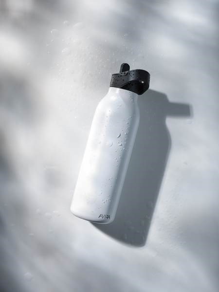 Obrázky: Flip-top lahev Avira Ara 500ml z rec.oceli, bílá, Obrázek 10