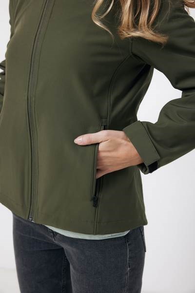 Obrázky: Dám. softshell bunda Makalu z rec. PES, khaki M, Obrázek 9