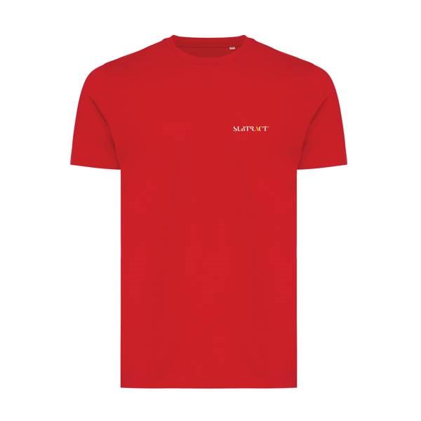 Obrázky: Unisex tričko Bryce, rec.bavlna, červené 4XL, Obrázek 3