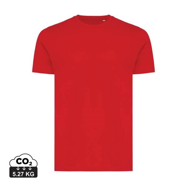 Obrázky: Unisex tričko Bryce, rec.bavlna, červené 5XL, Obrázek 4