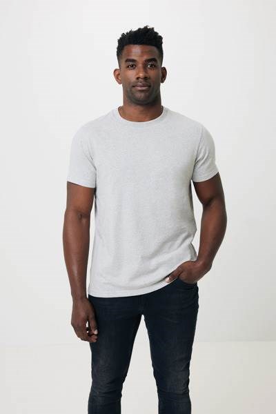 Obrázky: Unisex tričko Manuel, rec.bavlna, šedé 4XL, Obrázek 3