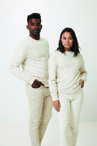 Obrázky: Unisex mikina Denali z recykl. bavlny, přírodní 4XL, Obrázek 31