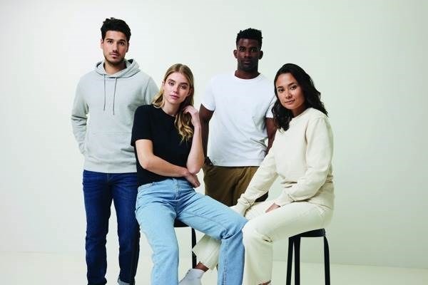 Obrázky: Unisex mikina Denali z recykl. bavlny, přírodní 4XL, Obrázek 45