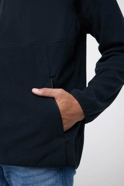 Obrázky: Microfleece bunda na zip Talung z rec.PES, černá M, Obrázek 4