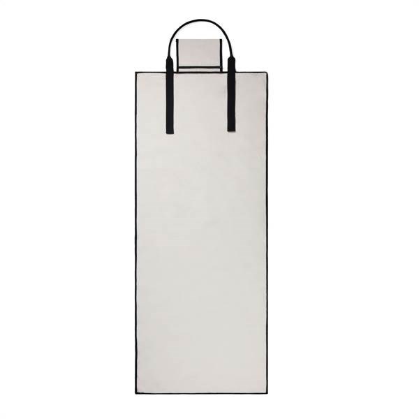 Obrázky: Bílo/černá pláž. podložka VINGA, recykl. canvas, Obrázek 2