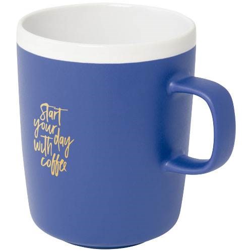 Obrázky: Král. modrý keramický hrnek 310ml s bílým okrajem, Obrázek 4