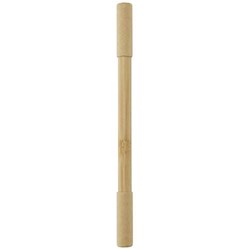 Obrázky: Bambusové duální pero,KP-modrá náplň, bezinkoustové