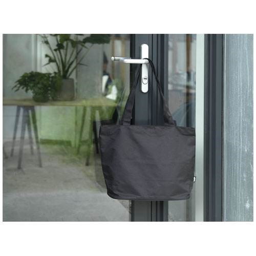Obrázky: Černá vodoodpud. recyk. nákupní taška se zipem, Obrázek 5