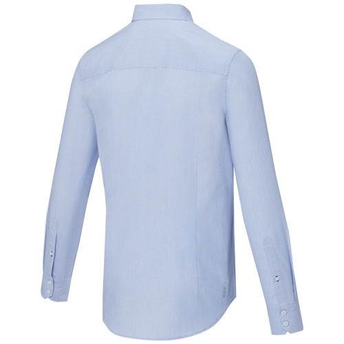 Obrázky: Sv. modrá pánská košile, dl. rukáv-certif. GOTS, XS, Obrázek 3