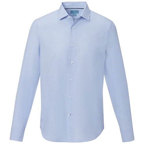 Obrázky: Sv. modrá pánská košile, dl. rukáv-certif. GOTS, XL, Obrázek 5
