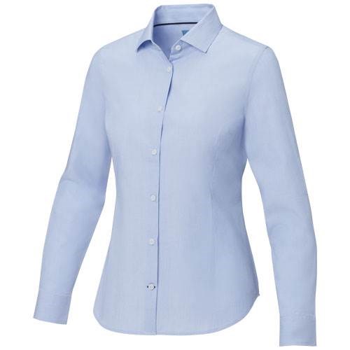 Obrázky: Sv. modrá dámská košile, dl. rukáv-certif. GOTS, XL, Obrázek 16