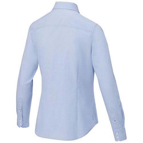 Obrázky: Sv. modrá dámská košile, dl. rukáv-certif. GOTS, XS, Obrázek 3