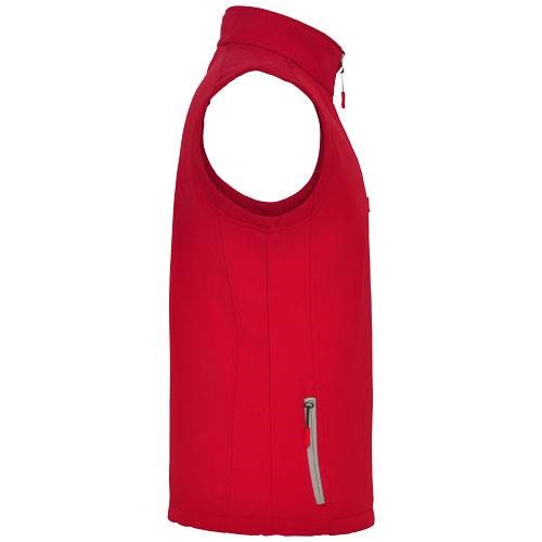 Obrázky: Nevada 300 unisex softshellová vesta, červená L, Obrázek 7