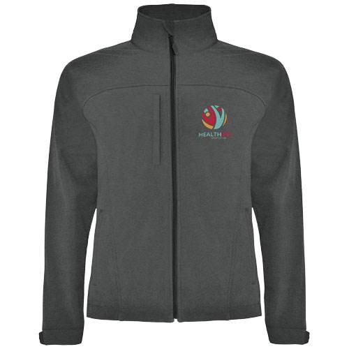 Obrázky: Tm.šedá unisex softshellová bunda Rudolph XXXL, Obrázek 3