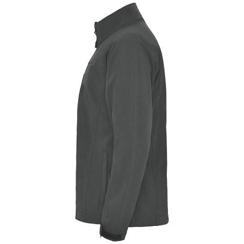 Obrázky: Tm.šedá unisex softshellová bunda Rudolph XL, Obrázek 5