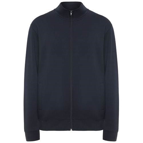 Obrázky: Tm.modrá unisex mikina na zip Ulan 280, XL